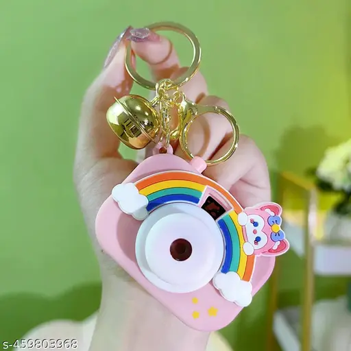 Projection Camera Keychain | Keychain for Car, Bike, Home | Key Chain with Ring | Gift for Men, Women, Girls, Boys, Set of 1, Multicolor Image