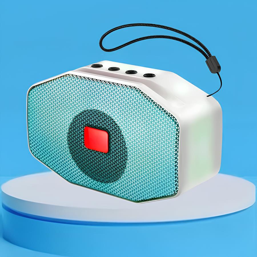 Bluetooth Party Speaker Portable, Long-Lasting Battery, FM Radio, Disco LED Lights, Inbuilt Mobile Stand, Perfect for Outdoor Parties Image