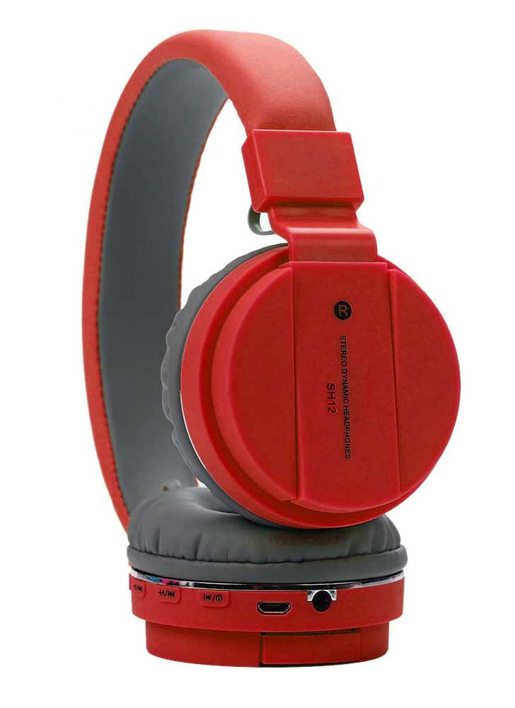 SH12, 10 HRS Battery, 40mm Drivers, Padded Ear Cushions, Integrated Controls, Dual Modes, Bluetooth Headphones, Wireless Headphone with Mic Image