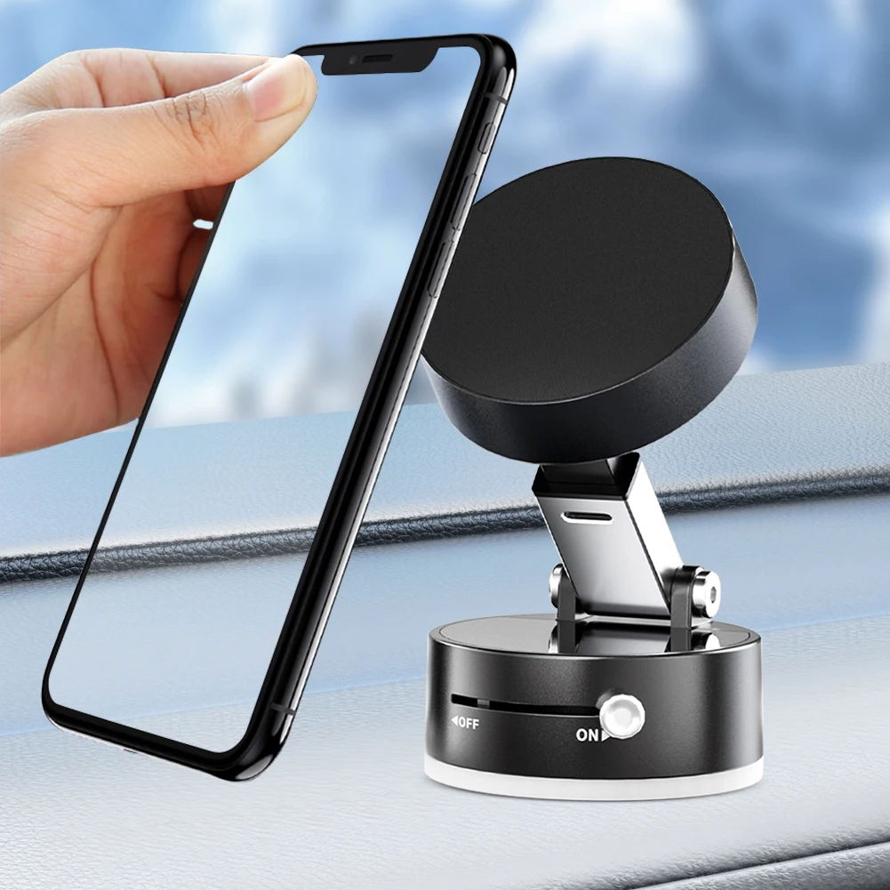 A2 Vacuum Magnetic Suction Phone Mount, 360 For Car,Gym,Mirror, IOS & Android Mobile Holder Image