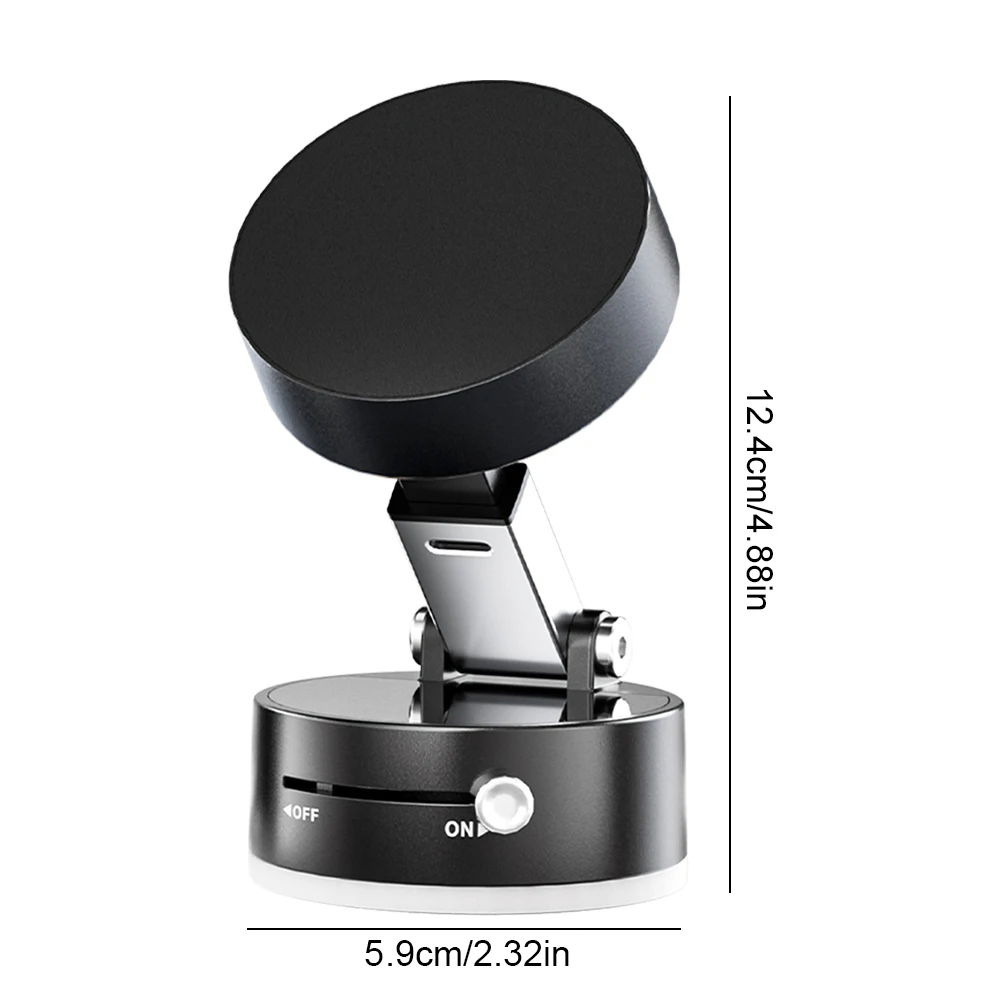 A2 Vacuum Magnetic Suction Phone Mount, 360 For Car,Gym,Mirror, IOS & Android Mobile Holder