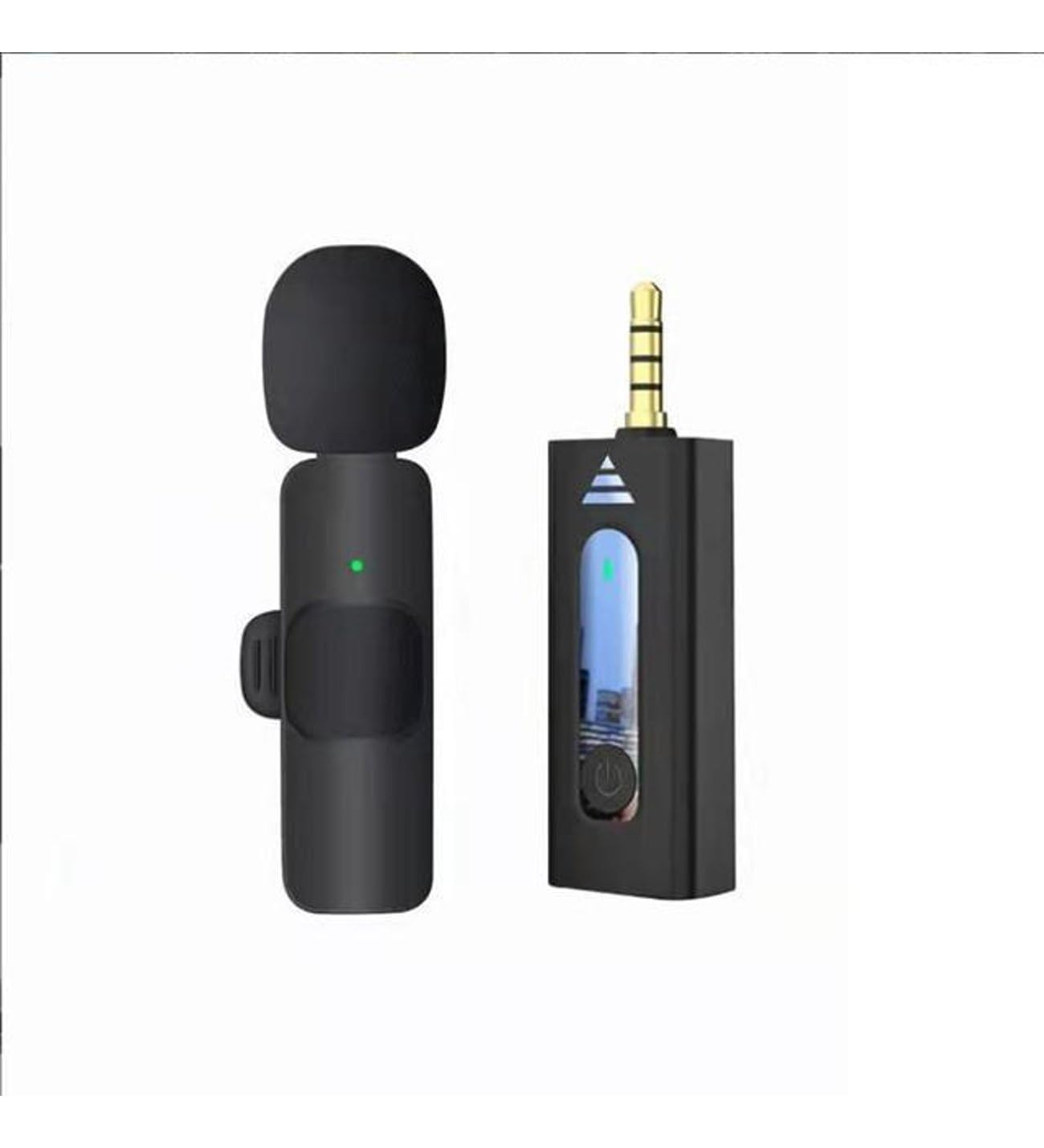K35 Wireless Microphone Wireless Lavalier Microphone 360° Versatile Noise Reduction Type-C Compatible with Android Smartphone Tablet Facebook Live Streaming Video Recording Vlog Interview Image