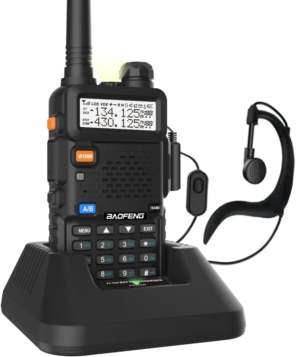 UV-5R Dual Band Two Way Radio (Black), 144-148MHz & 420-450MHz Image