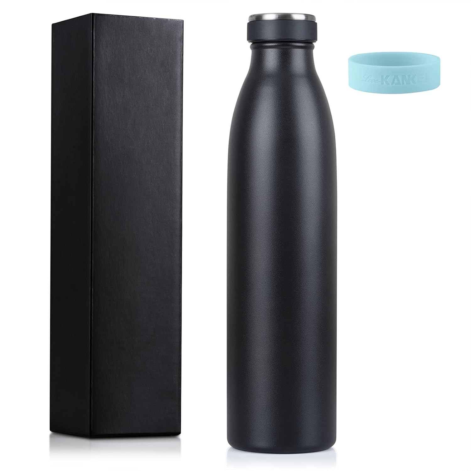 Water Bottle Vacuum Insulated Bottle 500ml/24hrs Cold/12hrs Hot - Stainless Steel Double Walled BPA Free - Travel Flask Image