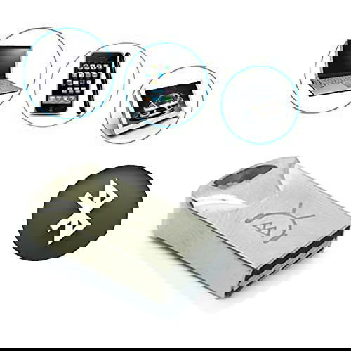 Metal USB Wireless Music Audio Bluetooth Receiver Dongle 4.0 USB Adapter Hands Free Dongle kit for Music System, Home Theater, Speaker, Car Compatible with All Mobile and Laptop