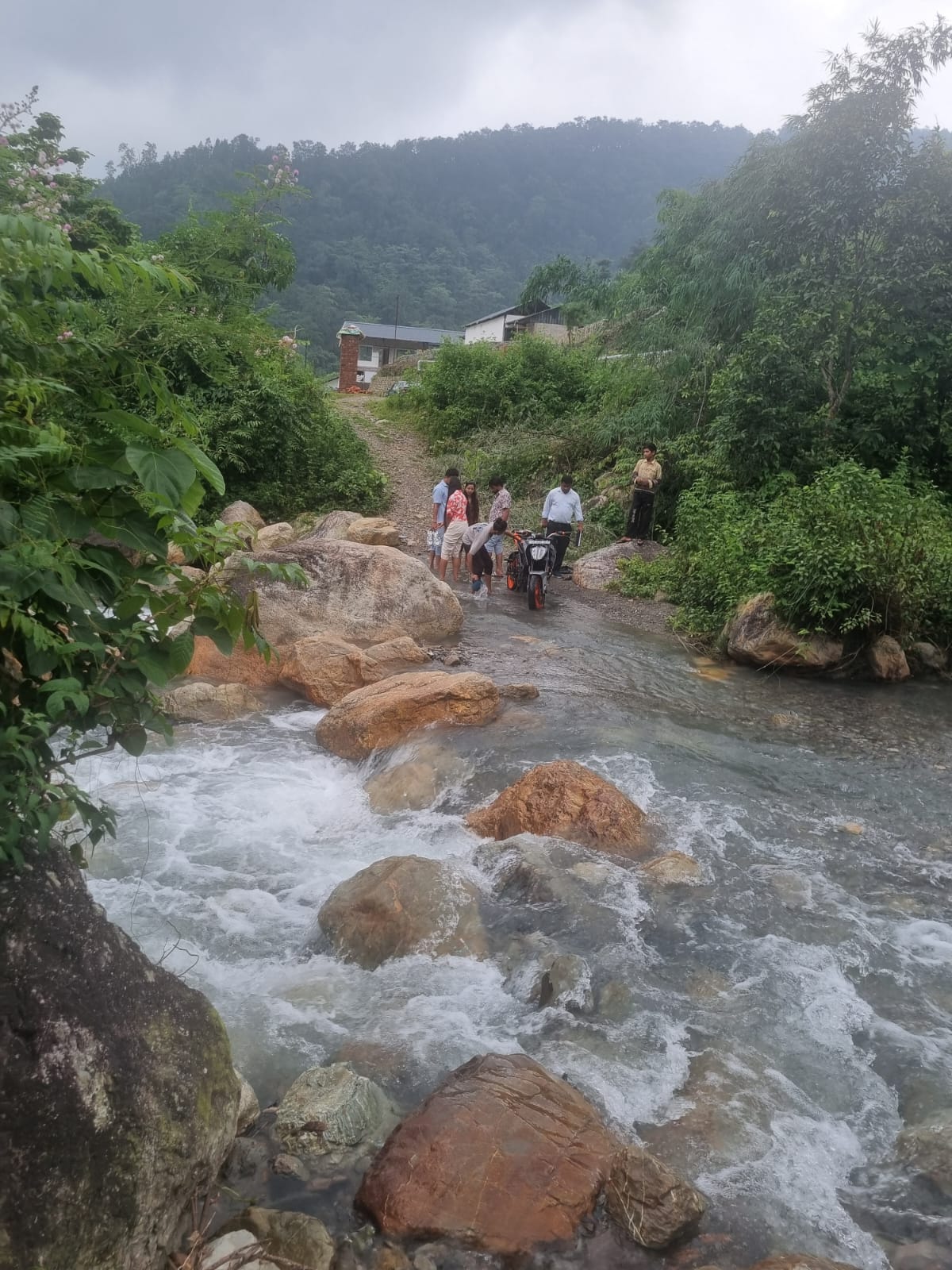  Water bodies at both ends of resort boundary