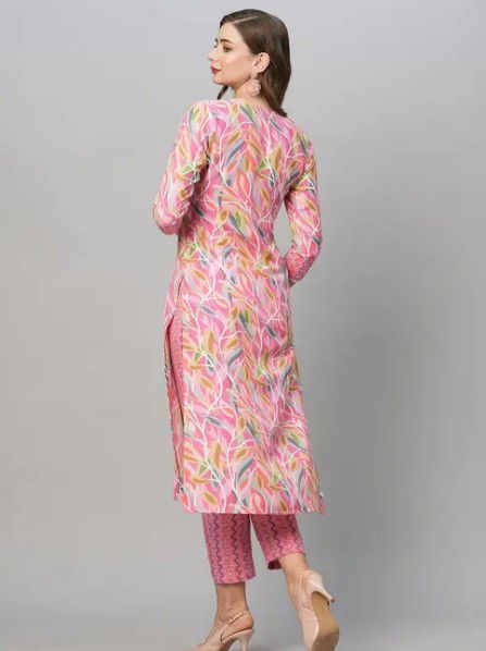 Zyora-wear brand's cotton kurti with pant for women  Image