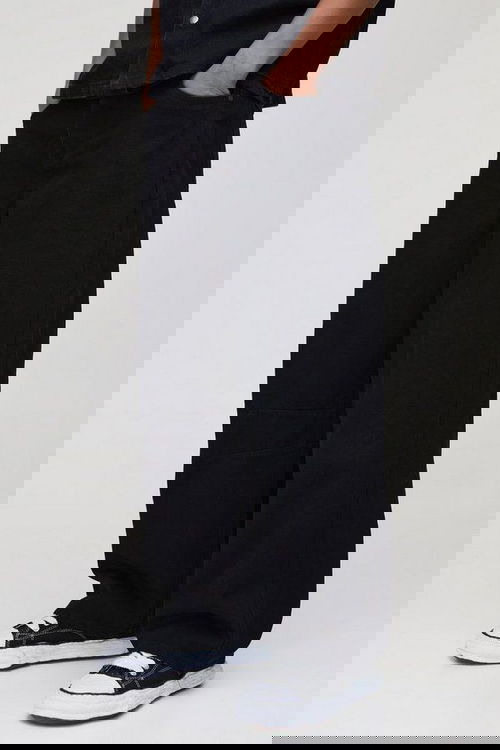 Black bottom State fit jeans man  Image