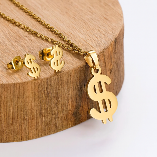 Dollar Sign Jewelry Set  Image