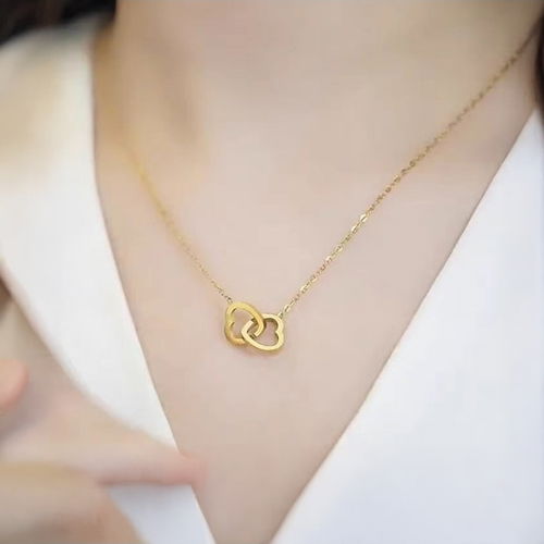 Elegant Double Heart Necklace