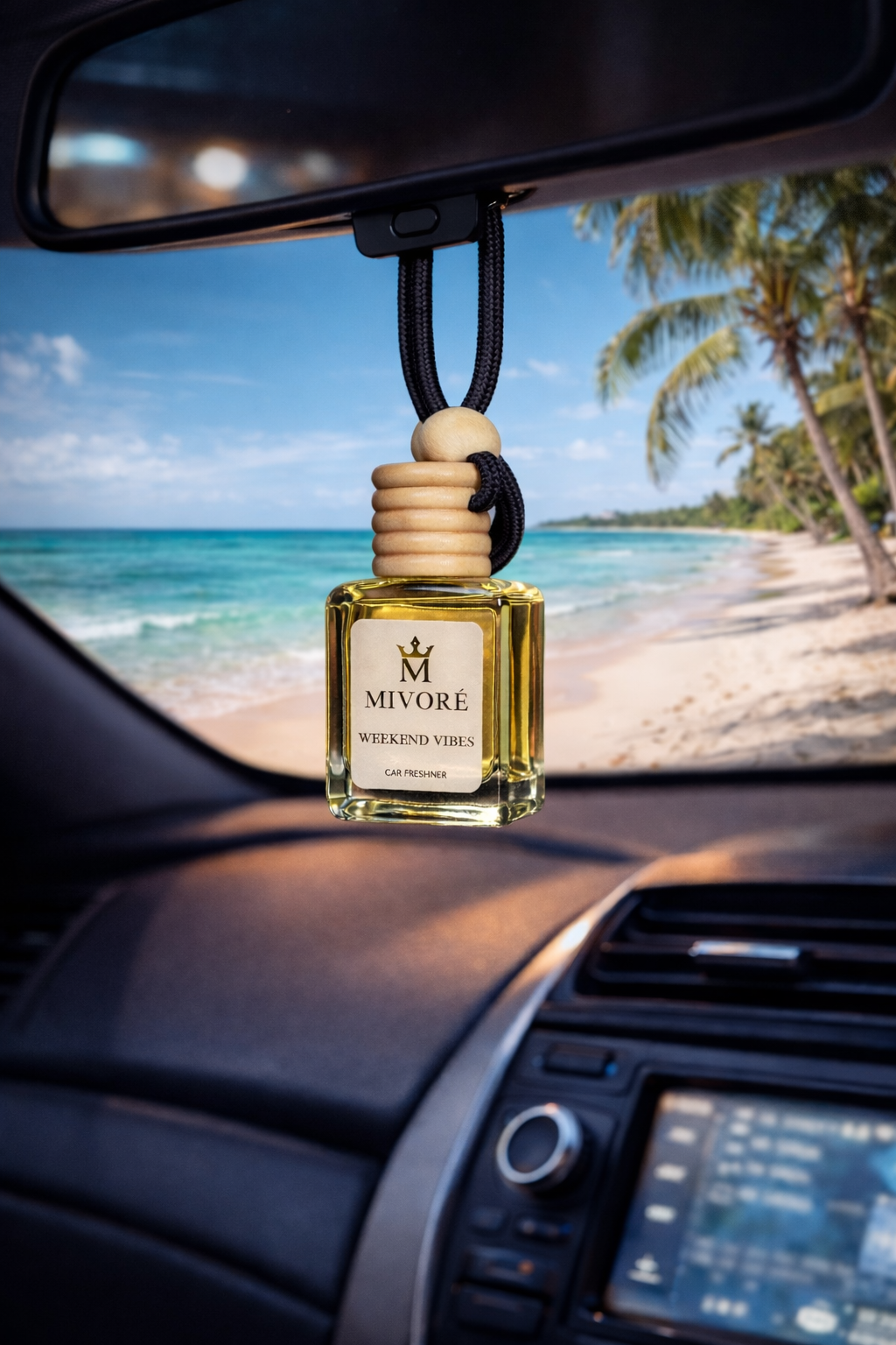 Weekend Vibes Car Freshener | Long-Lasting Fragrance | Eliminates Odors | Premium Air Freshener Brand: MIVORE Image