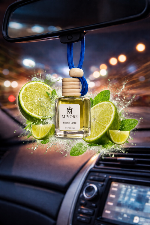 Fresh Lime Car Freshener | Long-Lasting Fragrance | Eliminates Odors | Premium Air Freshener Brand: MIVORE Image