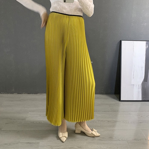 Women pleated plazo pant Image