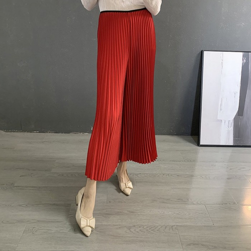 Women pleated plazo pant