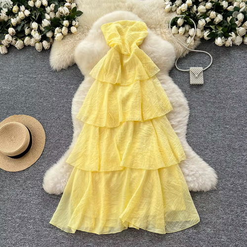 Breeze Layered Ruffle Dress Image