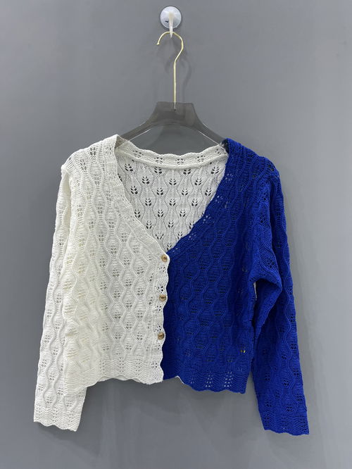 Dual Tone Crochet Top