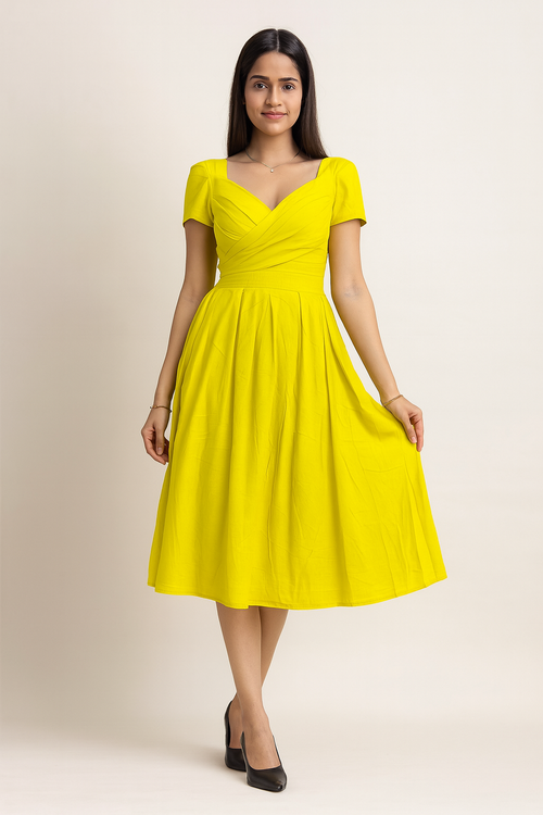 Fit & Flare Midi Dress