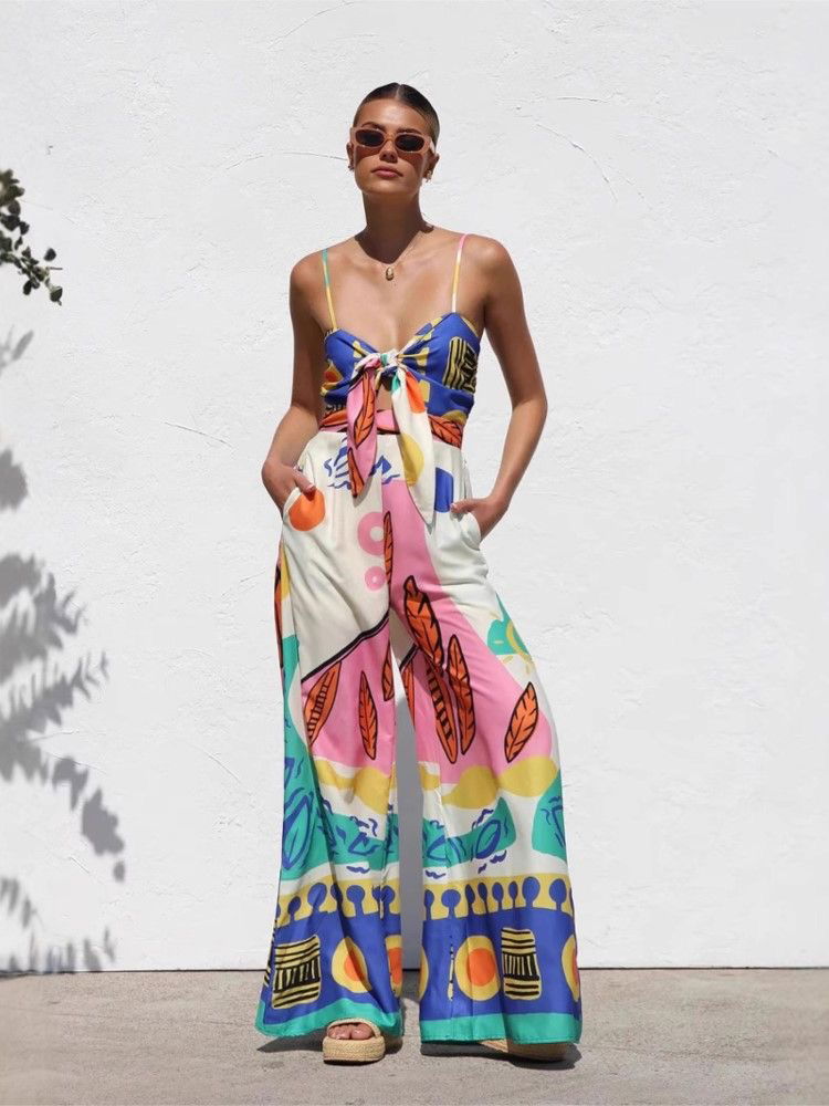 Boho Chic Printed Jumpsuit – NJJ/30636 Image