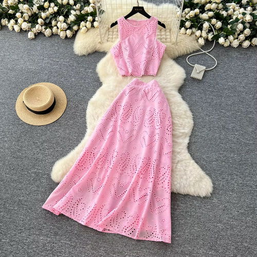  Laser-Cut schiffli Co-ord Set Image