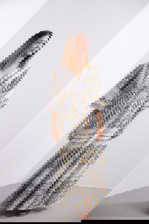 🌼 Floral Boho Maxi Dress for Women Image