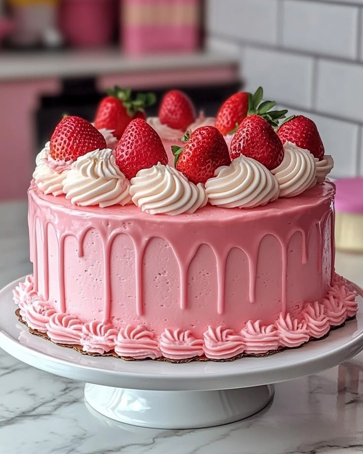 STRAWBERRY FLAVOUR CAKE Image