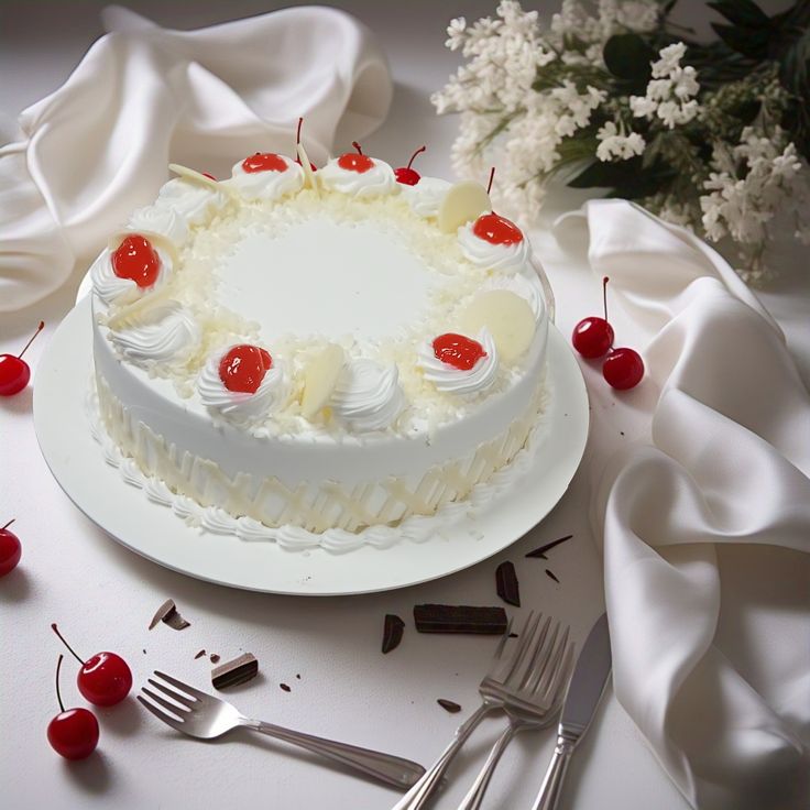 WHITE FOREST CAKE Image