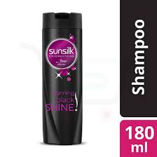 Black Sunsilk Shampoo 180ml Image