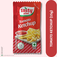 Tasty pixel tomato ketchup Image