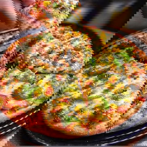Capsicum Spice Pizza Image