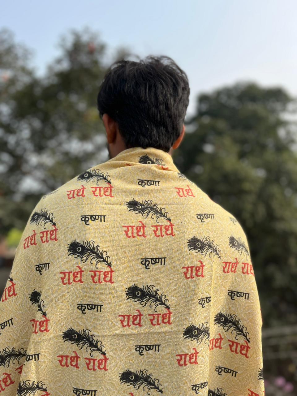 Radhe Radhe Printed Winter Scarf