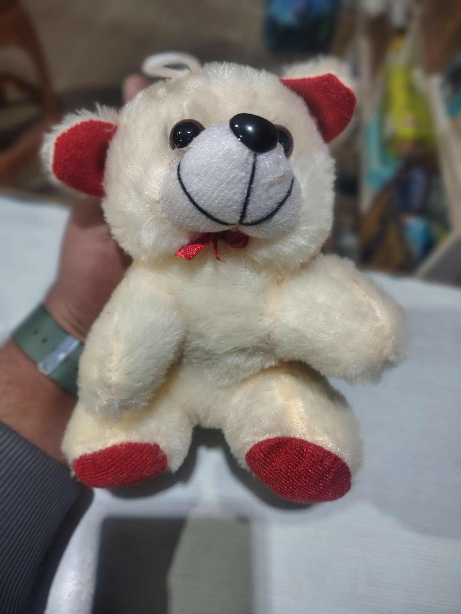 Small cream fur baby teddy 🧸 Image