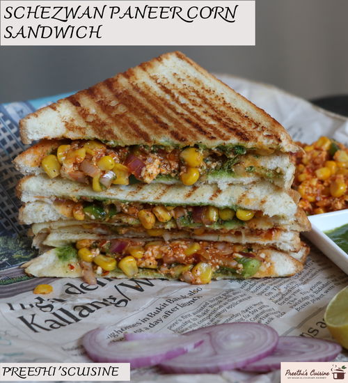 Paneer Corn Sandwich Image