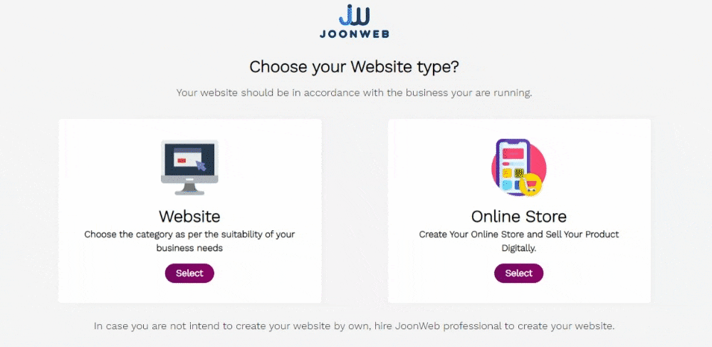 Website type