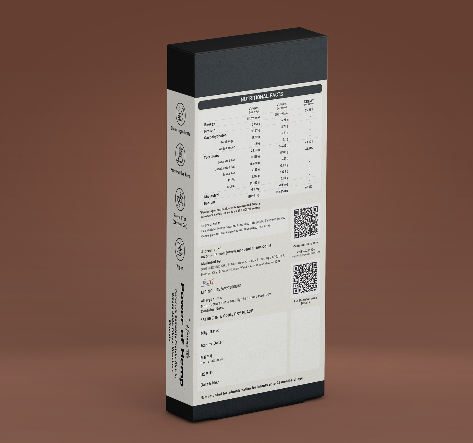 High Protein Nutrition bar - Midnight Fusion Image 