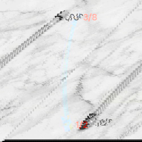 Dikshaware SS-304 Grade, Replacement 12-INCH Connection Pipe 1/2 X 3/8 for Hindware Concealed Cistern New model 1-Piece Set, Grey 