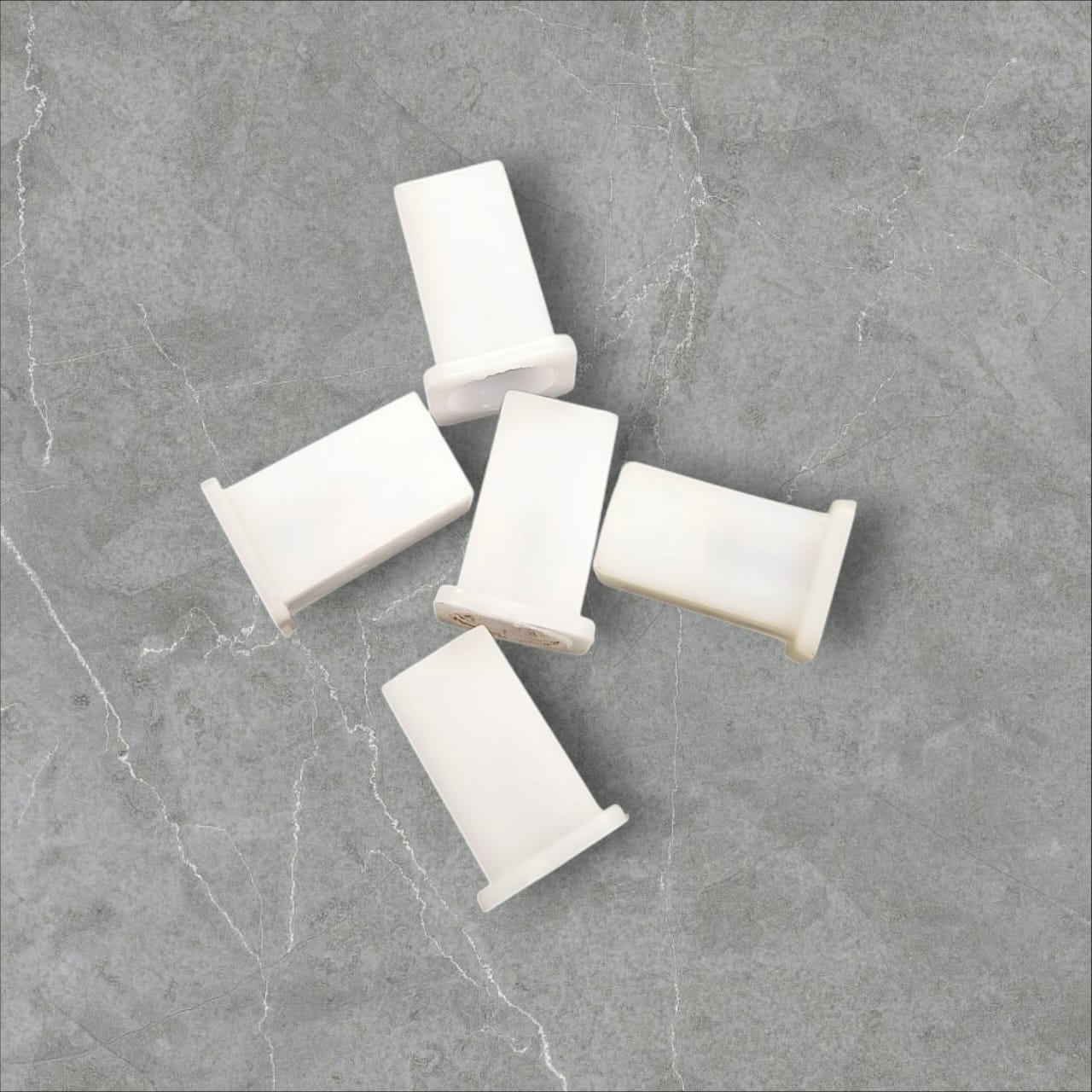 Dikshaware Plastic 05 Pcs JaquarType Divertor Brushed Handle Bush/JaquarType Divertor Handle Cap