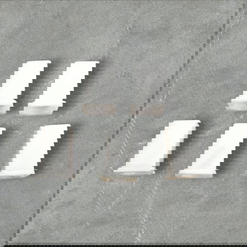 Dikshaware Plastic 05 Pcs JaquarType Divertor Brushed Handle Bush/JaquarType Divertor Handle Cap Image