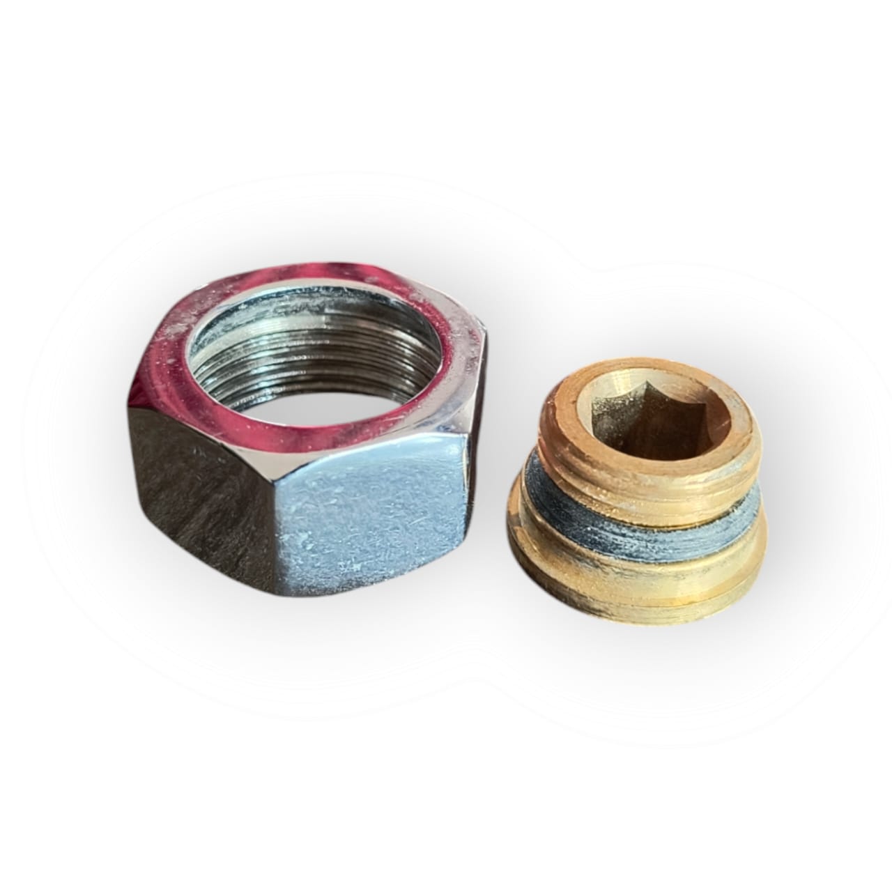 Dikshaware Wall Mixer Leg Nut With Seat Nut Complete Set 3/4 inch  Image