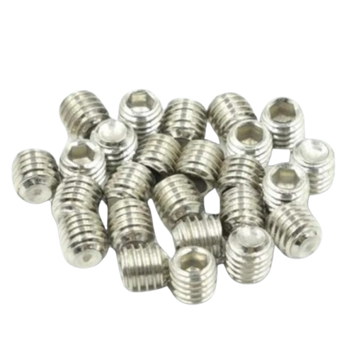 Dikshaware 25Pcs M5 x 5 Stainless Steel Hex Grub Screw Internal Hex Drive Cup Allen Head Socket Point Set Screws for Door Handles 