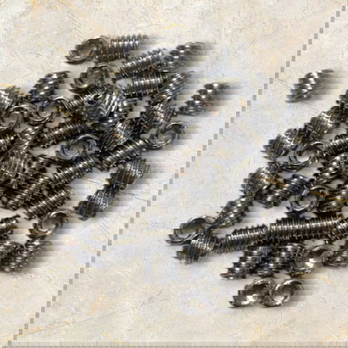 Dikshaware 25Pcs M3 x 4 Stainless Steel Hex Grub Screw Internal Hex Drive Cup Allen Head Socket Point Set Screws for Door Handles 