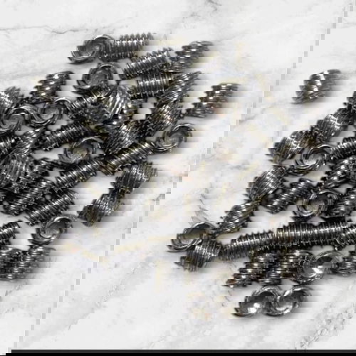 Dikshaware 25Pcs M3 x 4 Stainless Steel Hex Grub Screw Internal Hex Drive Cup Allen Head Socket Point Set Screws for Door Handles  Image