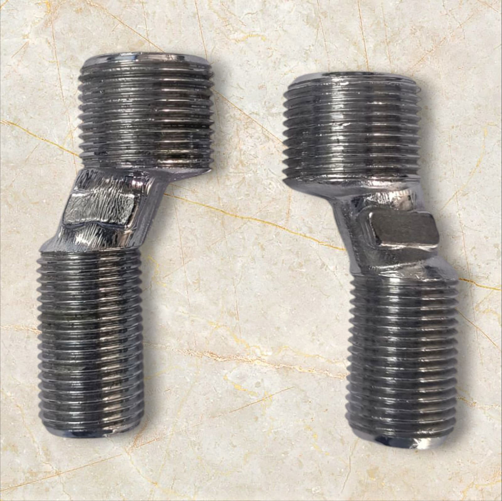 Dikshaware CP Brass Adjustable Wall Mixer Leg for Installation of Bathroom Jaq. Type Wall Mixer taps (1/2