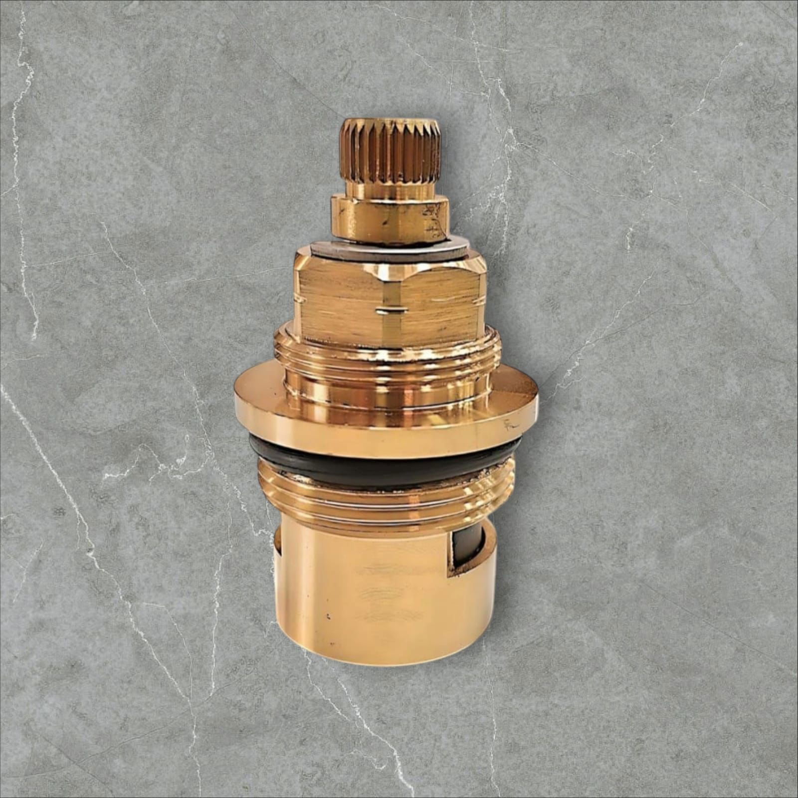 Dikshaware Ceramic Disk Fitting Brass 28 x Jaquar1.5Florentine Type Spindle for Repairing Disc Inner Part Cartridge for Taps - Suitable for JaquarModel (Golden) 