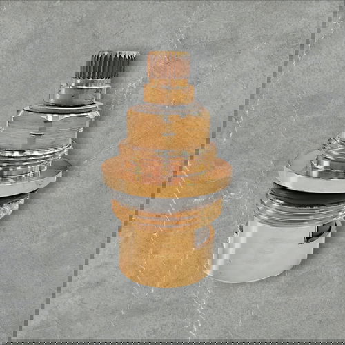 Dikshaware Ceramic Disk Fitting Brass 28 x Jaquar1.5Florentine Type Spindle for Repairing Disc Inner Part Cartridge for Taps - Suitable for JaquarModel (Golden) 