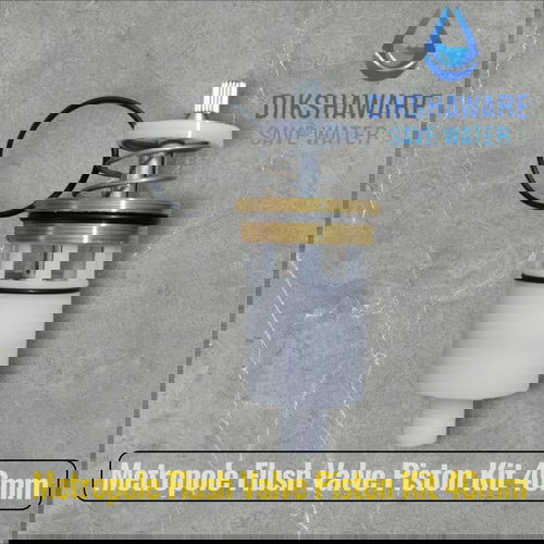 Dikshaware @ 40mm Hindware Type Metropole Flush Valve Piston Kit/Suitable for Hindware Flush Valves, Made in India  Image