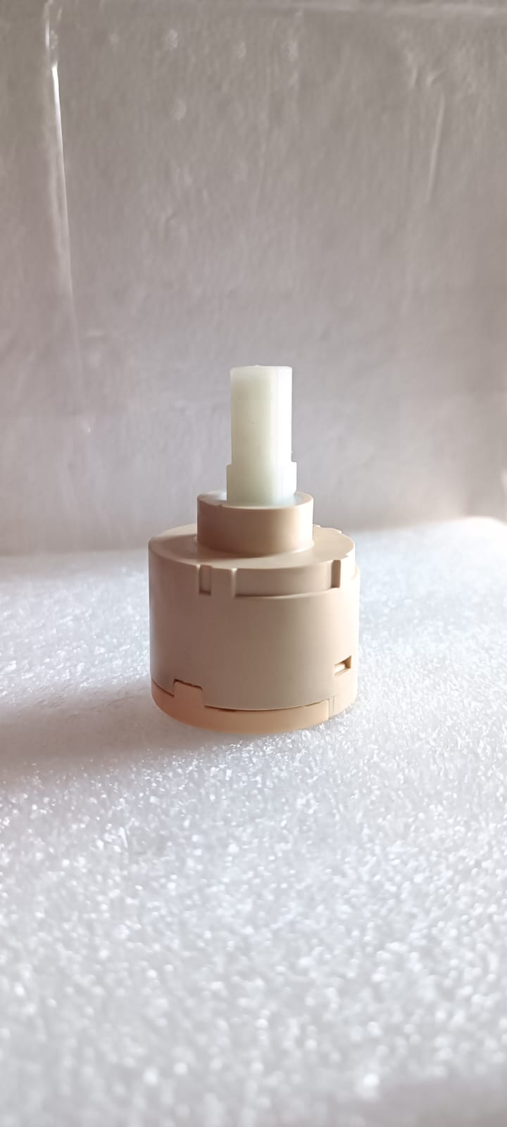 Dikshaware Plastic Ceramic Replacement Disc Flat for Shower Lever Mixer Tap Divertor | Inner Cartridge Valve | Spindle Set (46mm HINDWARE 3-in-Let Divertor) 