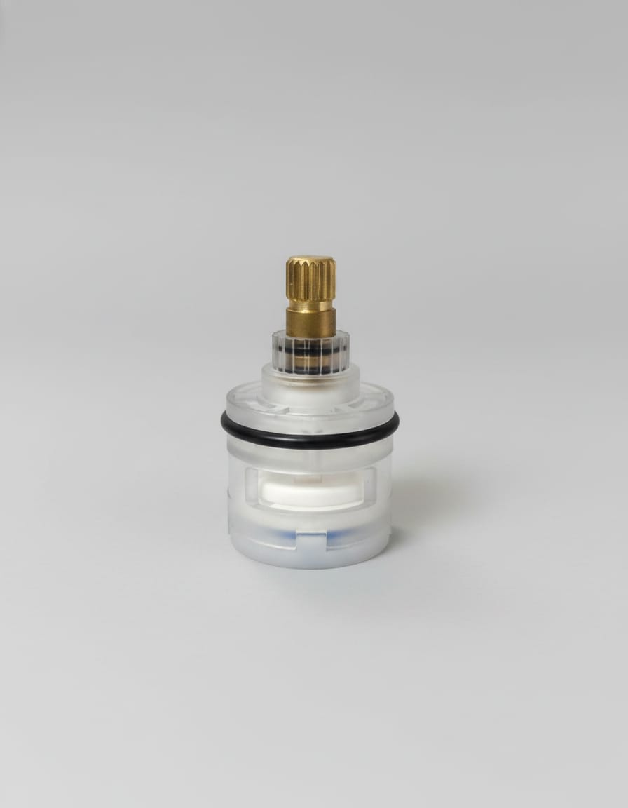 Dikshaware 31mm Transparent Replacement Ceramic Disc Center Cartridge for Wall Mixer | Compatible with Hindware & Parryware Models | Leak-Proof, Durable, Easy Installation | Made in India Image 