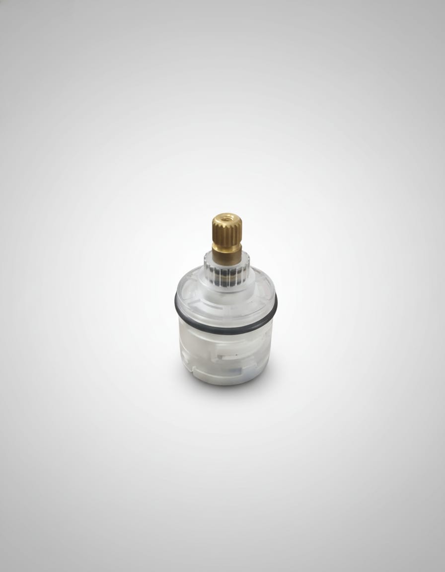 Dikshaware 31mm Transparent Replacement Ceramic Disc Center Cartridge for Wall Mixer | Compatible with Hindware & Parryware Models | Leak-Proof, Durable, Easy Installation | Made in India Image 