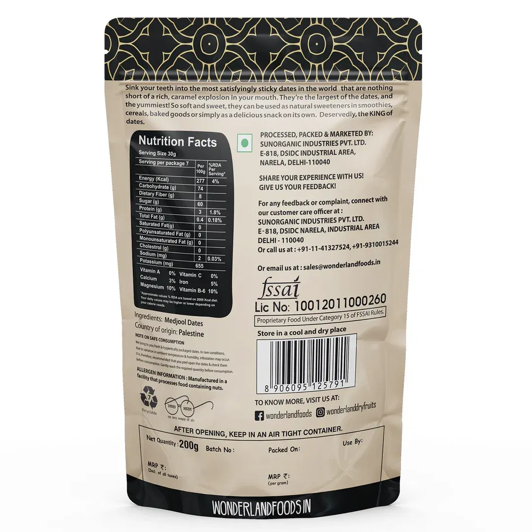 Fresh Medjool Dates | Premium, Soft & Naturally Sweet