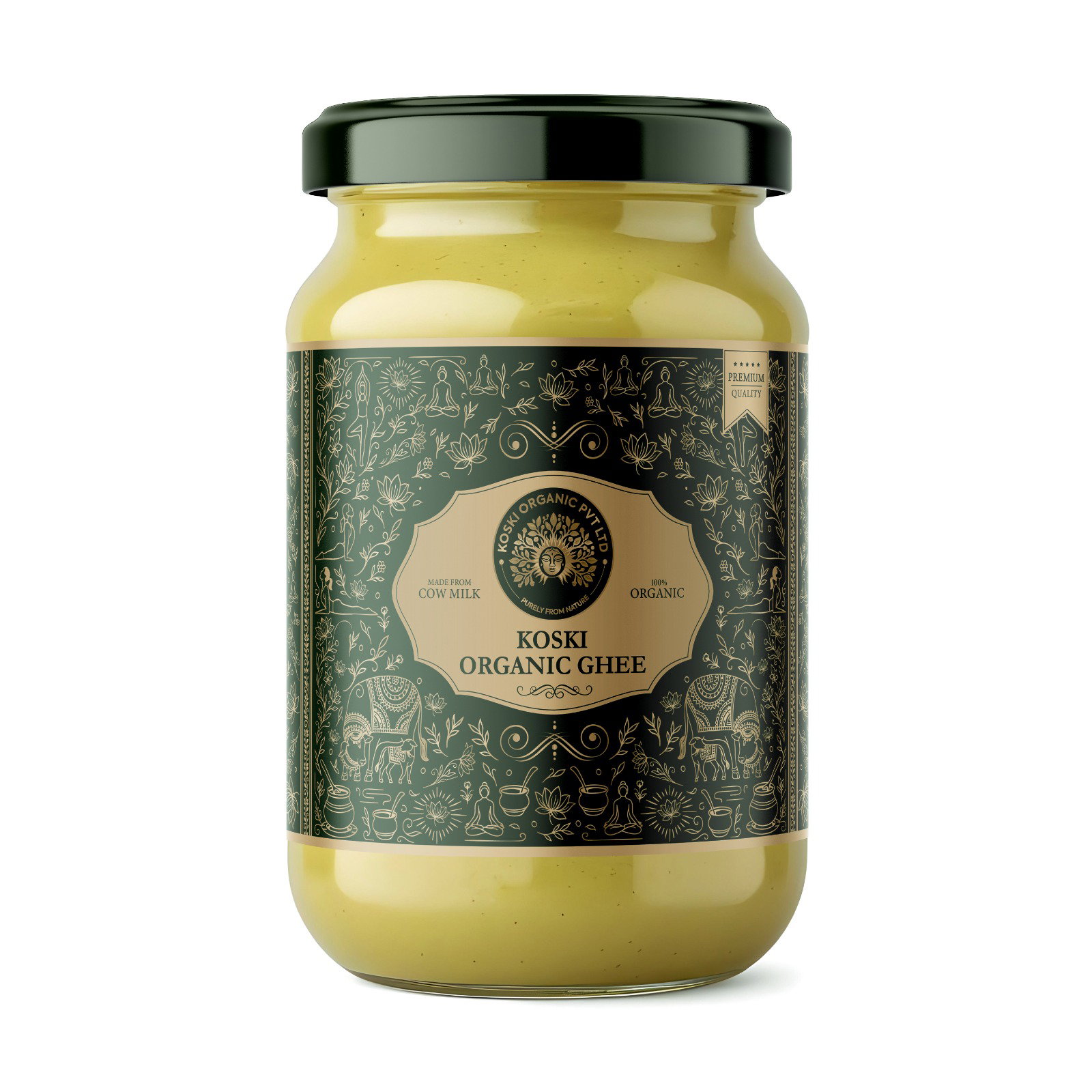 100% Pure Gujarat Kankrej Cow Bilona Ghee | Traditional Handcrafted Ghee Image